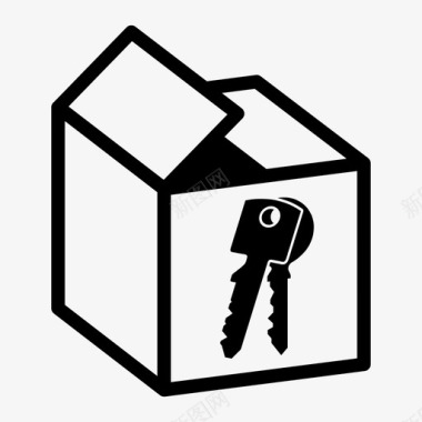 储物钥匙安全队形图标图标