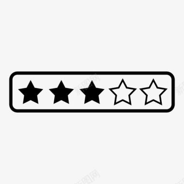 活页夹评级星评级量表评级图标图标