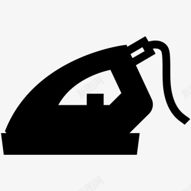 家用电器熨斗熨衣蒸汽洗衣图标图标