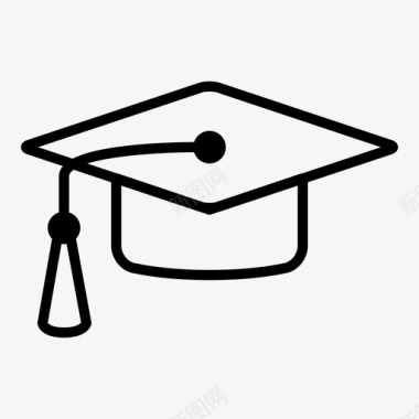 毕业帽毕业典礼学位图标图标