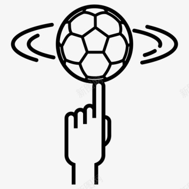 足球运动旋转图标图标