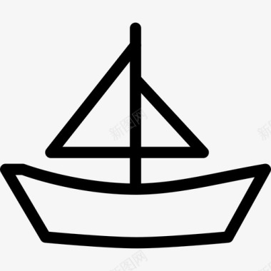 游艇旅行海上图标图标