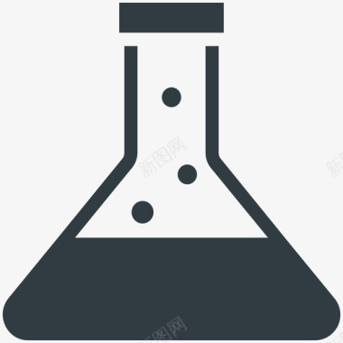 冷暖色调烧瓶医学健康冷标图标图标