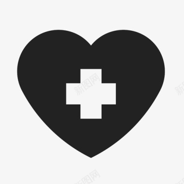 健康医学爱情图标图标