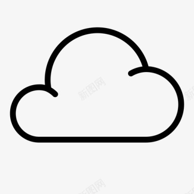 层云云浮肿雨图标图标