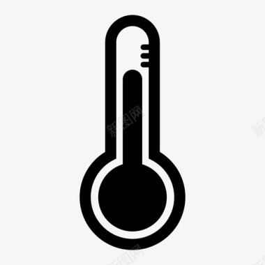 水银温度计温度计温度水银图标图标