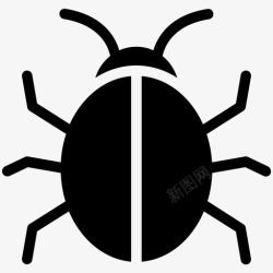 危险病毒甲虫威胁恶意软件图标高清图片