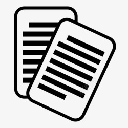 毛边纸纸张文本页面图标高清图片