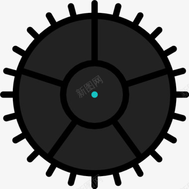 齿轮太阳设置图标图标