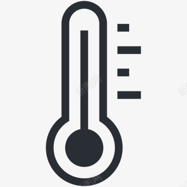 温度计标用户界面和网络图标图标