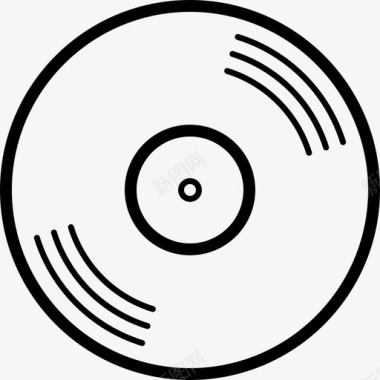 音乐晚会黑胶唱片音乐旧唱片图标图标