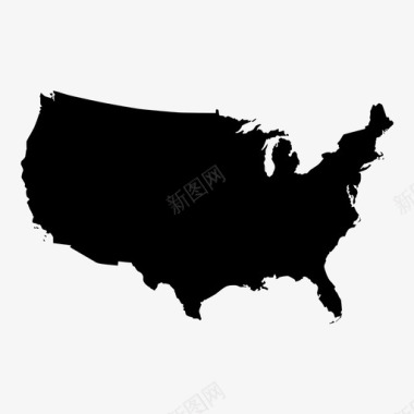 美利坚合众国沿海多样化图标图标
