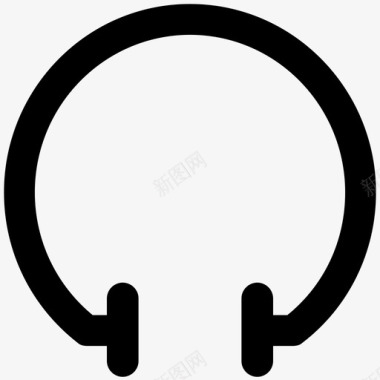 森海塞尔耳机耳机和开发大胆的固体图标图标
