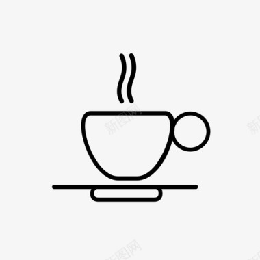 浓缩咖啡杯爪哇咖啡热咖啡图标图标