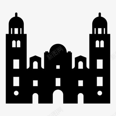 着名地标建筑苏亚巴大教堂特古西加尔巴大教堂宗教图标图标