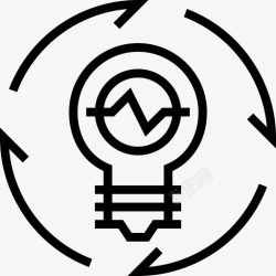 岩石形成过程产生想法思维过程解决方案图标高清图片