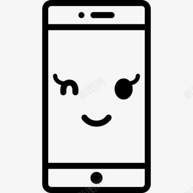 粉色笑脸快乐头像表情图标图标