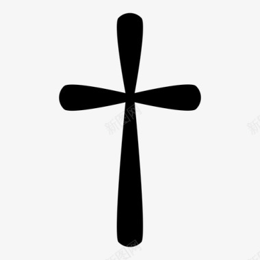 十字架混在一起耶稣碎片图标图标