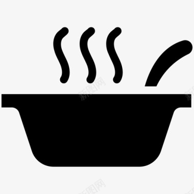 毛肚汤热食饭汤图标图标