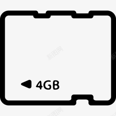 4Gb卡工具和用具移动电话图标图标