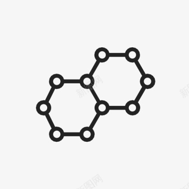 斜拉链分子学校微观图标图标