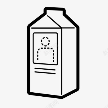 萌萌牛奶盒失踪者琥珀色警报神秘图标图标