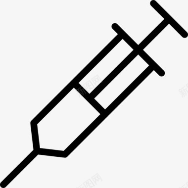 医生真人注射器医生流感图标图标