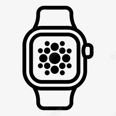 苹果智能手表触摸时间图标图标