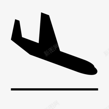 起飞到达航空公司飞机图标图标