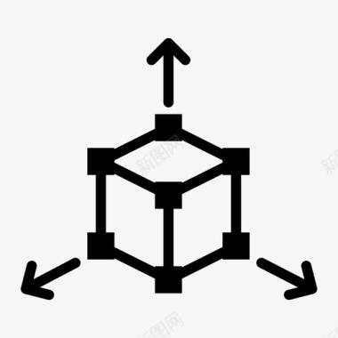 3D符号cad规划制作图标图标