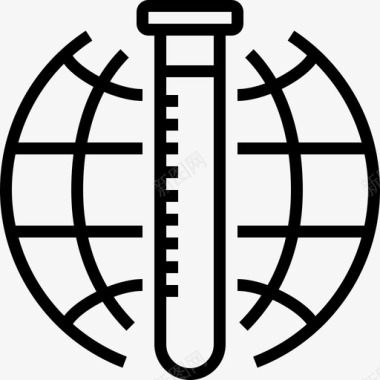 经济全球化市场分析科学研究图标图标