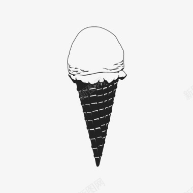 冰淇淋筒夏天星期六图标图标