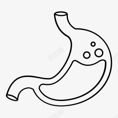 胃女人胃病人胃图标图标
