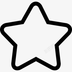 灯塔形状星星轮廓五点形状灯塔图标高清图片
