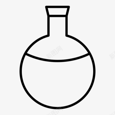 圆底烧瓶色拉油液体图标图标