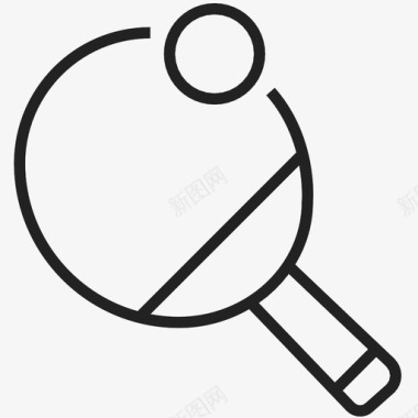 网球乒乓球小型球场小型网球图标图标