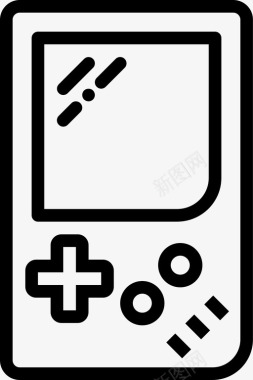 按钮手持游戏机掌上游戏机游戏机图标图标