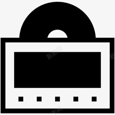 DVDcd播放机声音音乐图标图标