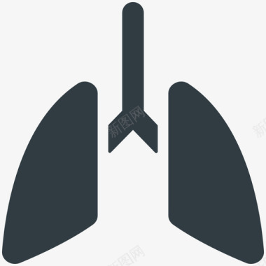 人体肺部健身酷向量图标图标