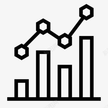 矢量报表条形图统计报表图标图标