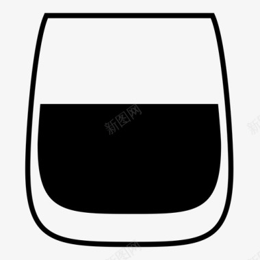 纯威士忌葡萄酒水图标图标