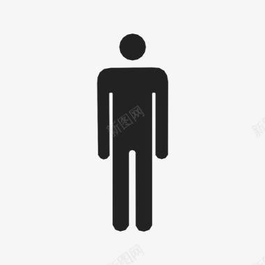 男人厕所小男人图标图标
