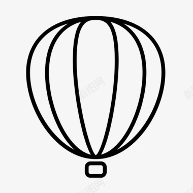 热气球飞行热气球天空研究图标图标