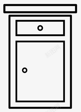 带抽屉的桌子床头柜已售出不图标图标