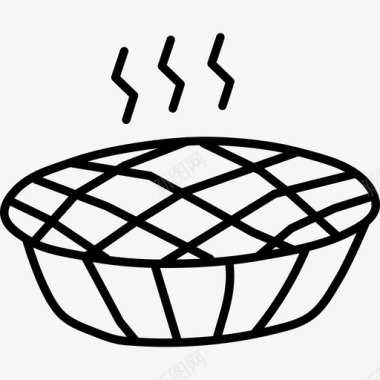 南瓜派烘焙硬皮图标图标