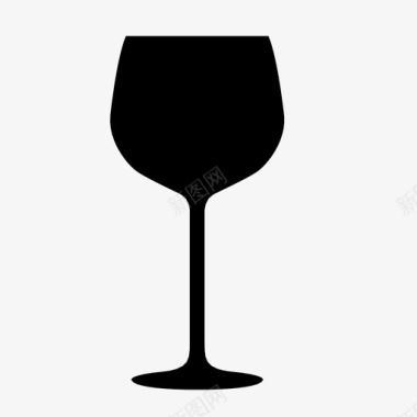 红酒组成的法国勃艮第玻璃勃艮第玻璃杯酒图标图标