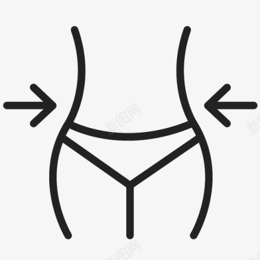 女性服装腰围展示品物品图标图标