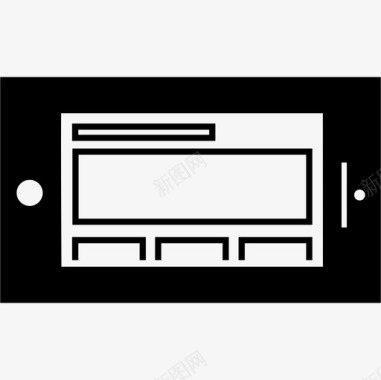 平板电脑屏幕工具和用具现代屏幕上的响应式网页图标图标