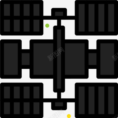 预测气候空间站飞船整体图标图标