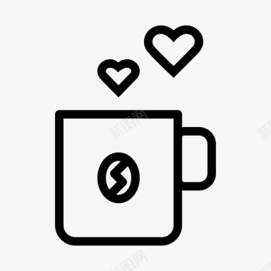 咖啡早晨果汁起床图标图标